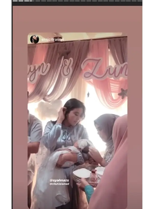 6 Potret Akikah Anak Kembar Syahnaz Sadiqah dan Jeje Govinda, Penuh Suka Cita