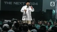 Ketua Umum Partai Gerindra Prabowo Subianto memberikan sambutan saat menghadiri acara PKB Road To Election 2024 di Tennis Indoor Senayan, Jakarta, Minggu (30/10/2022). Acara itu dihadiri oleh para kader Partai Kebangkitan Bangsa (PKB) dari seluruh wilayah di Indonesia. (merdeka.com/Iqbal S Nugroho)