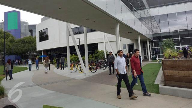 <span>Suasana kantor pusat Google di Googleplex, Mountain View, Palo Alto, California. Liputan6.com/Jeko Iqbal Reza</span>