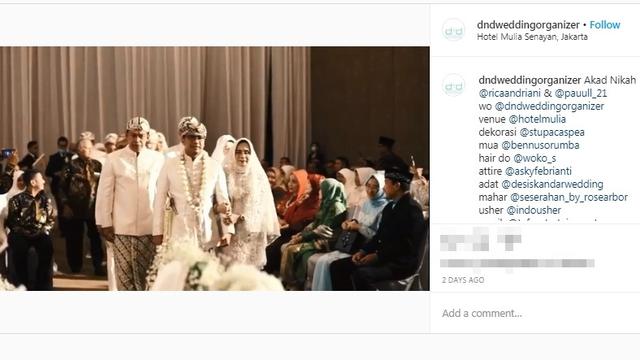 Akad Nikah Mantan Kapolsek Kembangan Kompol Fahrul Sudiana