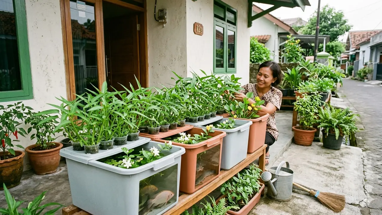Teras Kecil tapi Bisa Jadi Sumber Sayur Harian