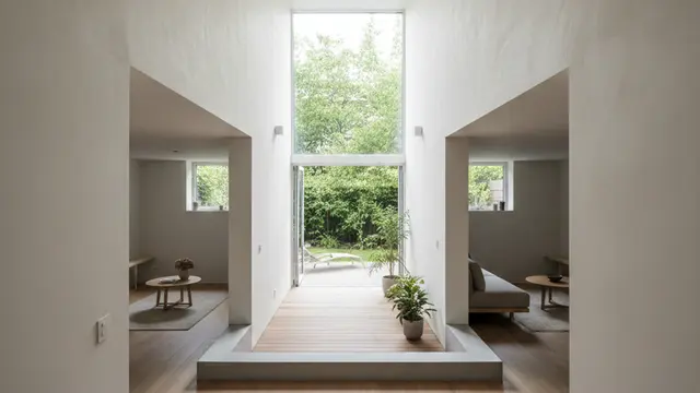 Model Rumah Mungil dengan Void Vertikal