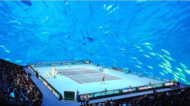 Lapangan Tenis Bawah Laut Pertama di Dunia
