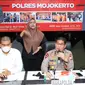 Polisi menangkap pacar Novia Widyasari. (Dian Kurniawan/Liputan6.com)