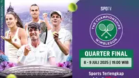Jadwal Siaran Langsung Wimbledon 2025 Babak Perempat Final di Vidio