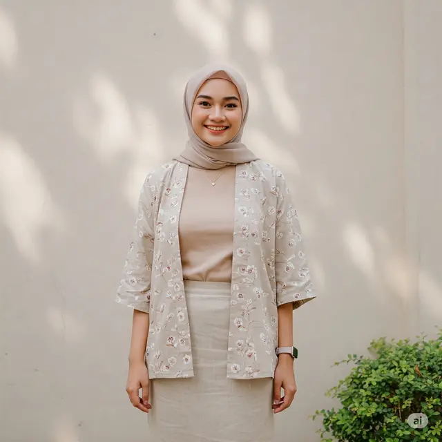 7 Outfit Korean Style Hijab Rok Terbaru 2025, Tampil Feminim dan Modis