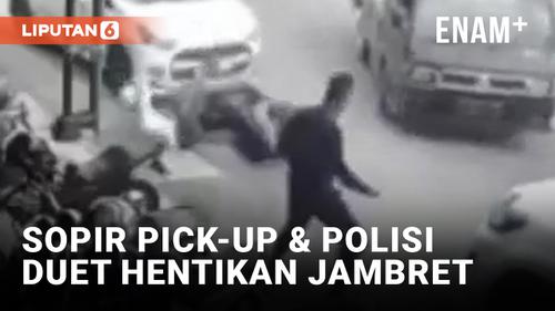 VIDEO: Sopir Pick-up Kerja Sama Hentikan Jambret di Padang Bareng Polisi