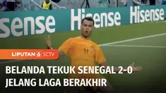 Di Grup A, Belanda sukses merengkuh kemenangan saat menghadapi wakil Afrika, Senegal, dengan skor 2-0. Meski menang, namun Belanda sempat kesulitan membongkar pertahanan Senegal, sehingga kedua gol Belanda baru tercipta jelang akhir pertandingan.