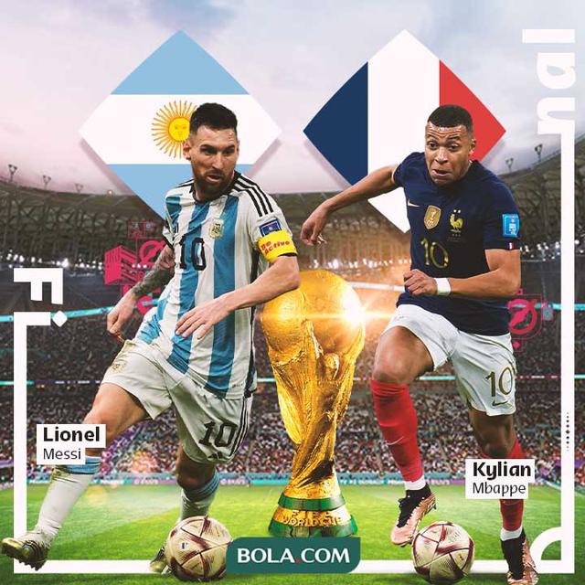 Piala Dunia - Argentina Vs Prancis - Lionel Messi Vs Kylian Mbappe