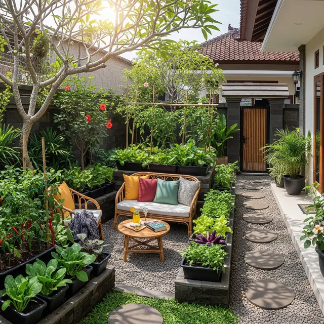 9 Inspirasi Desain Kebun Sayur Belakang Rumah, Halaman Lebih Asri dan Produktif