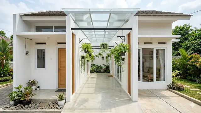 Inspirasi Rumah Kecil dengan Lorong Angin. Gemini
