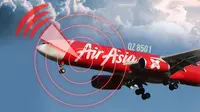 Ilustrasi Pesawat AirAsia hilang