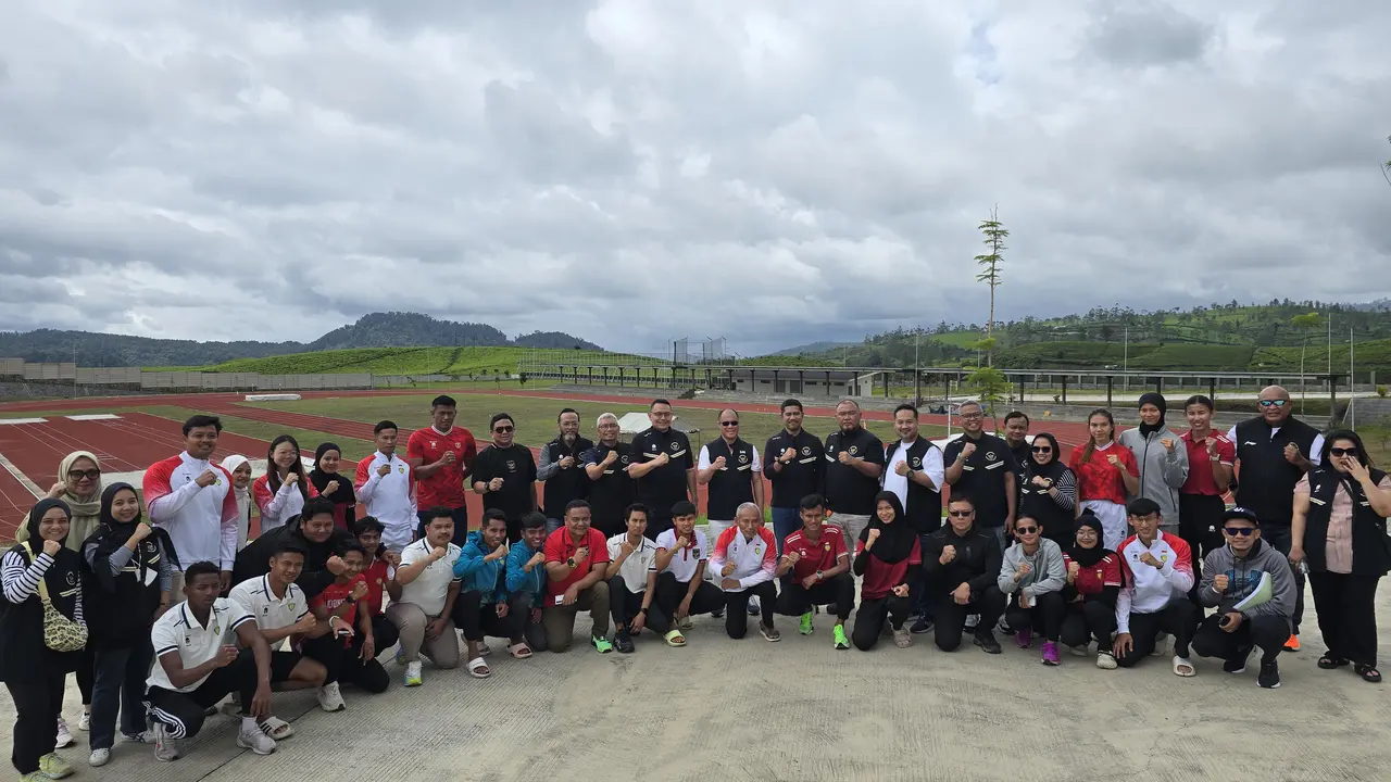 CdM SEA Games 2025 mengunjungi pelatnas atletik