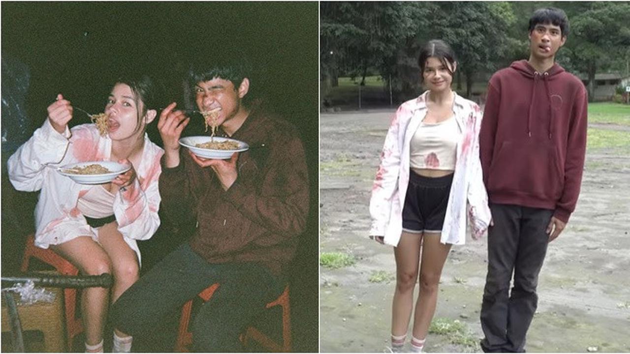 6 Potret Kedekatan Maria Theodore dan Devano Danendra di Lokasi Syuting Zona Merah