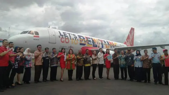 Dukung Industri Pariwisata, AirAsia Rilis Livery 'Let's Go to Belitung'