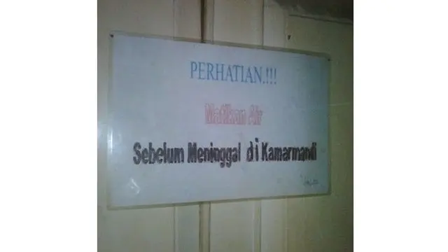 6 Tata Tertib di Toilet Ini Unik, Bikin Geleng Kepala