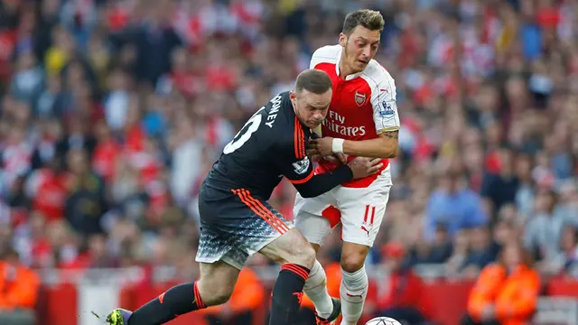 Wayne Rooney dan Mesut Oezil