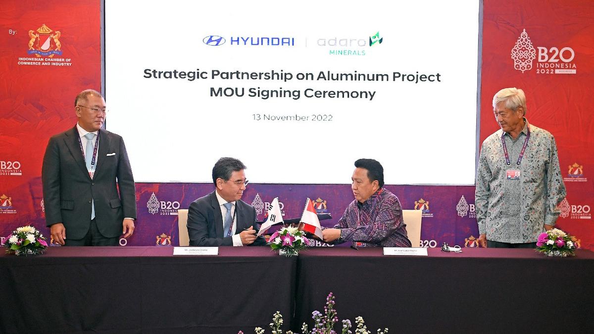 Jaga Pasokan Aluminium Manufaktur Mobil, Hyundai Tekan MoU dengan Adaro ...