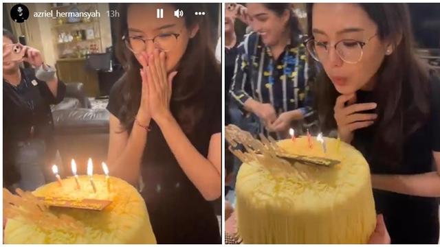 6 Momen Ulang Tahun Sarah Menzel, Dapat Kejutan dari Keluarga Azriel Hermansyah