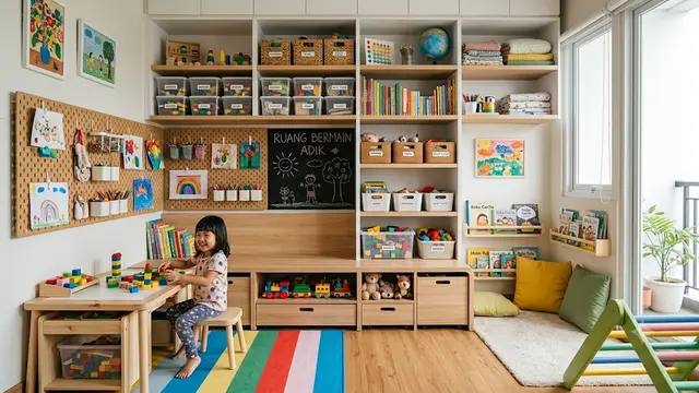 Tips Mendesain Ruang Bermain Indoor untuk Anak di Rumah Mungil/AI Generated