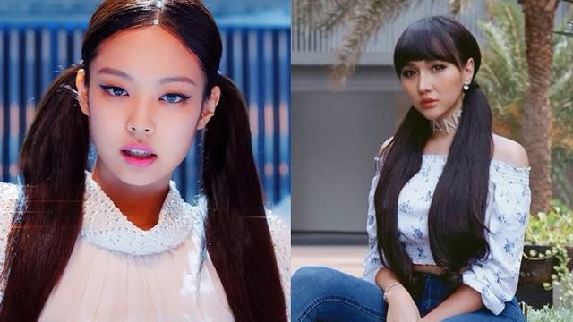 Gaya Lucinta Luna Mirip BLACKPINK (sumber: instagram/lucintaluna/jennierubyjane)