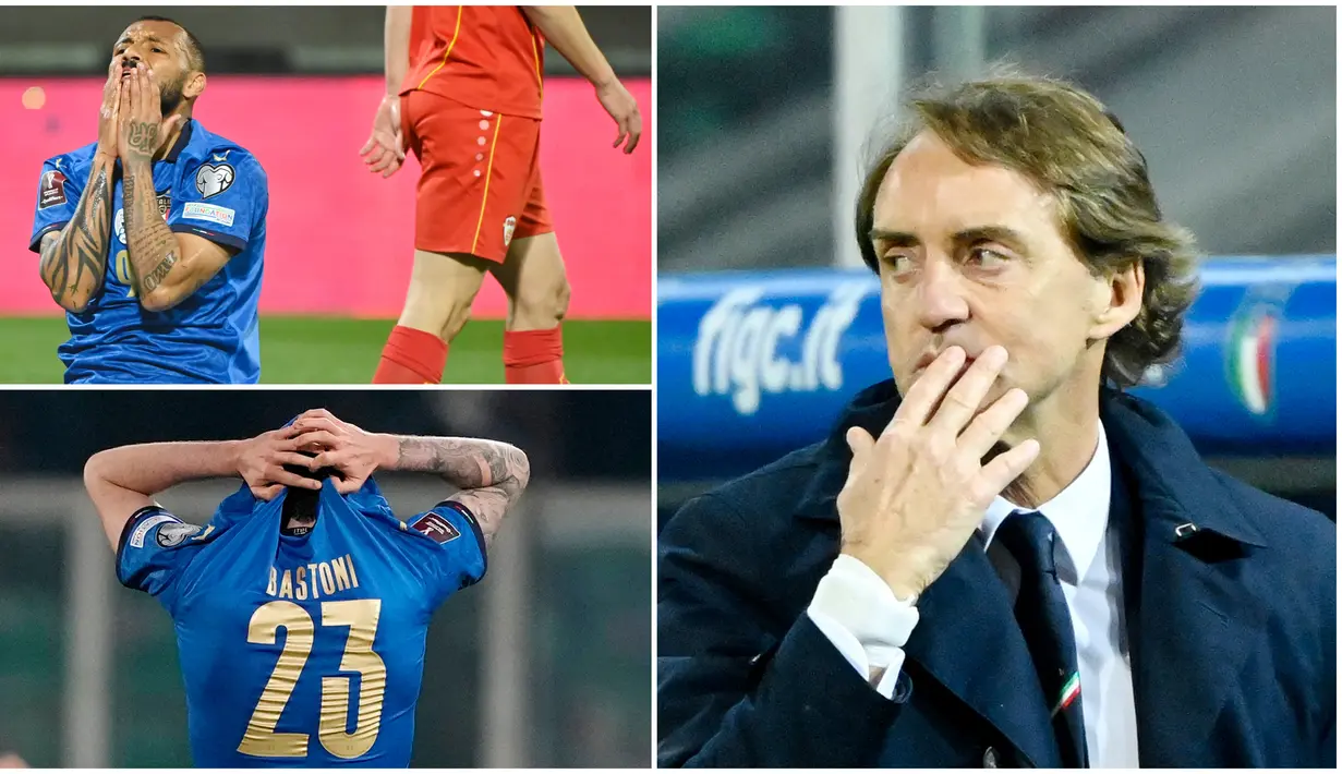 Timnas Italia secara mengejutkan takluk 0-1 dari Makedonia Utalia pada laga semifinal Patch C play-off Piala Dunia 2022. Kekalahan tersebut sekaligus membuat Gli Azzurri kembali gagal tampil di Piala Dunia.