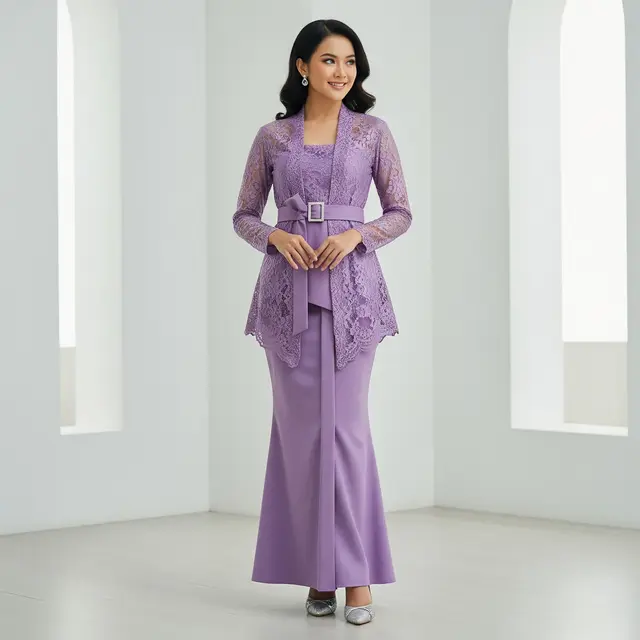 Model Kebaya Soft Ungu Terbaru 2026