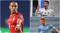 Thiago Alcantara membuktikan kualitasnya sebagai salah satu pemain tengah terbaik di Liga Champions musim ini. Thiago mampu tampil menawan saat membawa Bayern Munchen mengalahkan PSG di final Liga Champions. Berikut 5 Gelandang terbaik di Liga Champions 2019/2020. (kolase foto AFP)