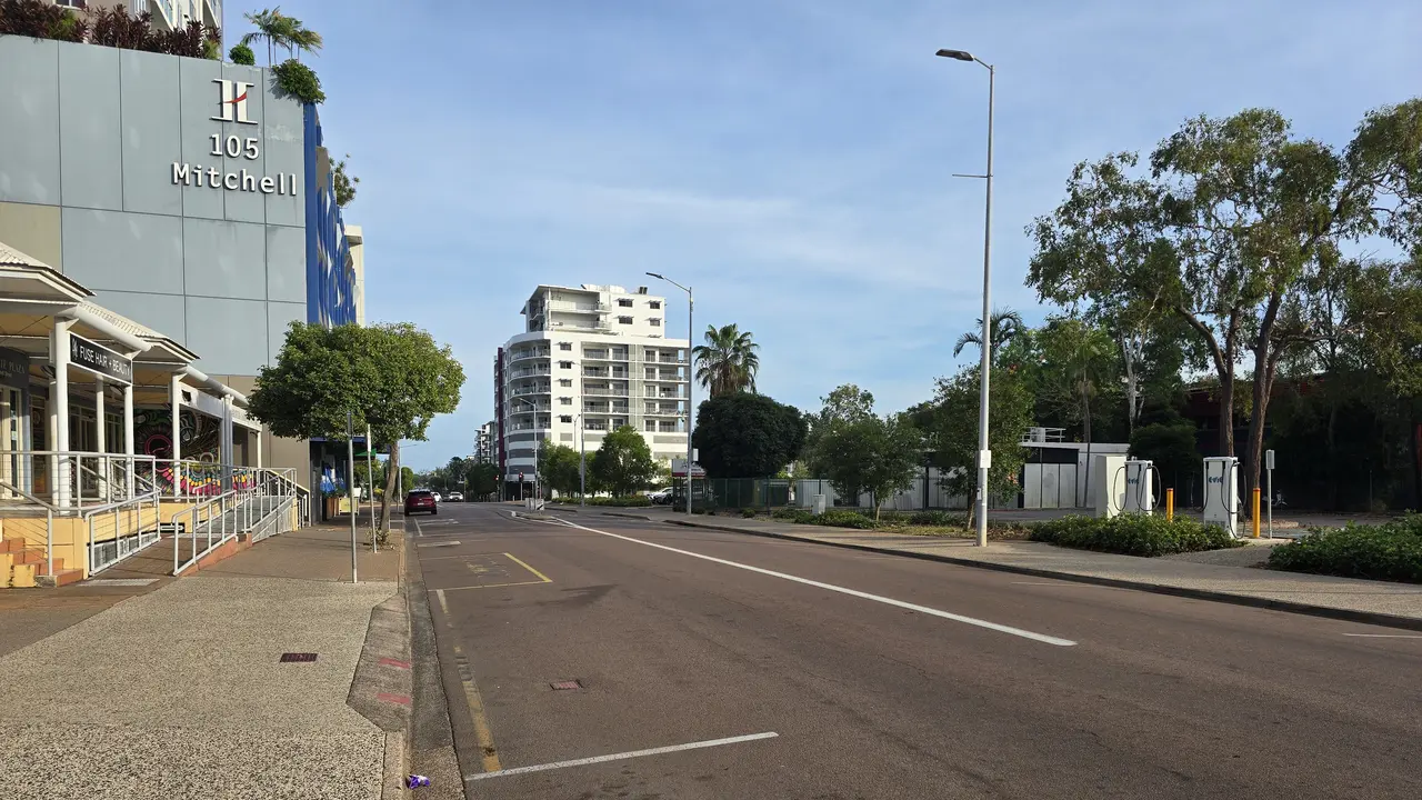 Suasana jalanan kota Darwin
