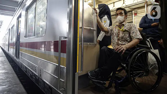 FOTO: Melihat Fasilitas untuk Penyandang Disabilitas di Stasiun Kereta