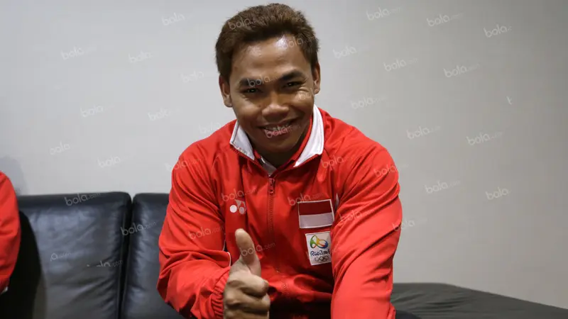 Eko Yuli Irawan. (Bola.com/Arief Bagus)