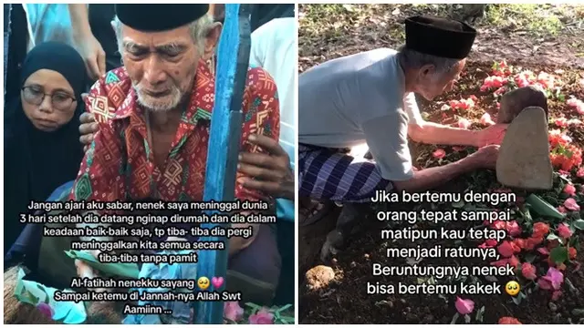 Momen Haru Kakek Menangis Rindu Sang Istri, Ditinggal Usai 73 Tahun Bersama
