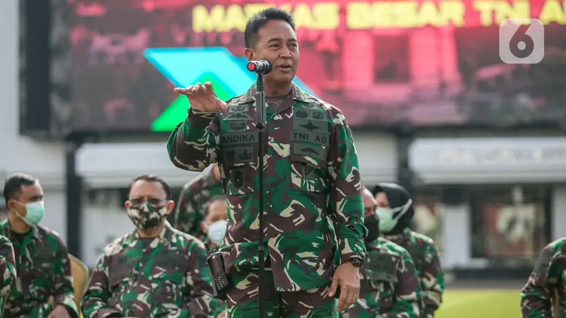 Kasad TNI Andika Perkenalkan Identitas Baru Aprilia Manganang