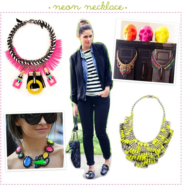 neon necklace