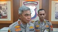 Kapolda Sulut Irjen Pol Setyo Budiyanto didampingi Kabid Humas Polda Sulut Kombes Pol Iis Kristian.