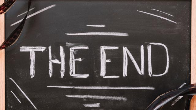 Ilustrasi akhir, selesai, finis