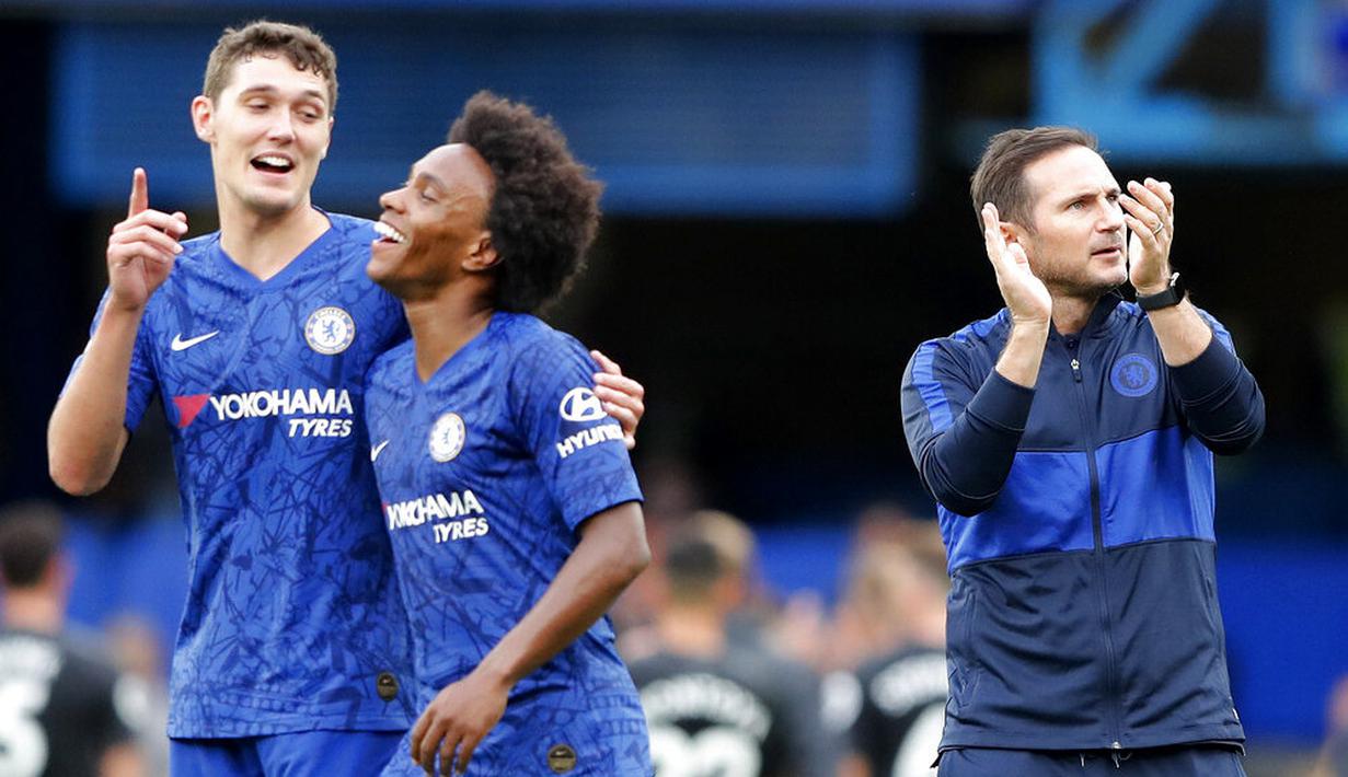 Lampard yang juga pemain andalan Jose Mourinho telah memainkan 215 laga bersama The Special One di sepanjang kariernya berseragam Chelsea. (Foto:AP/Frank Augstein)