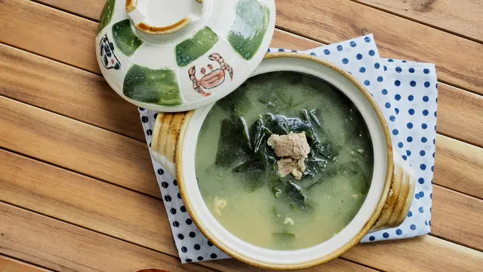 Resep sup rumput laut kering