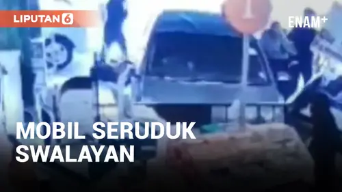 VIDEO: Sebuah Mobil Tabrak Swalayan di Duret Sawit, Ternyata Pengemudi Bocah SMP