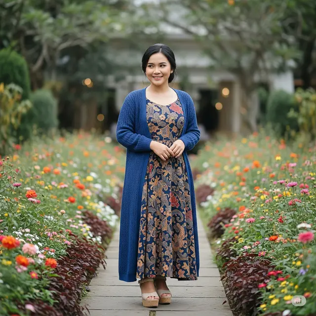 Boho Chic dengan Outer Rajut