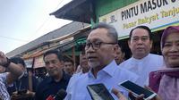Menteri Perdagangan (Mendag) RI, Zulkifli Hasan (Zulhas), meninjau langsung situasi di Pasar Tanjung Sari Bandung, Rabu (13/12/2023).