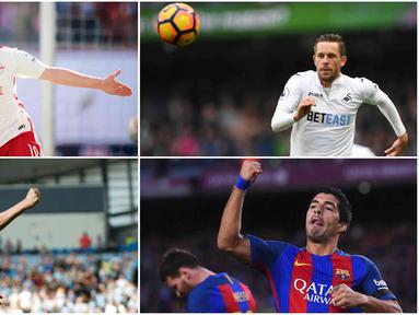 Berikut ini delapan pesepak bola dengan jumlah assist terbanyak di lima liga top Eropa (Inggris, Italia, Spanyol, Jerman, Prancis).