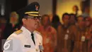 Wakil Walikota Jakarta Selatan Tri Kurniadi saat mengikuti pelantikan di balai kota, Jakarta, Kamis (13/82015). Tri resmi menggantikan Syamsuddin Noor yang dipecat. (Liputan6.com/Herman Zakharia)