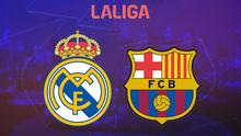 La Liga - Ilustrasi Logo Real Madrid dan Barcelona (Bola.com/Adreanus Titus)