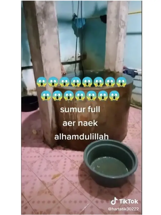 Air Sumur di Dalam Rumah Ini Mendadak Naik Hingga Penuh, Bikin Warganet Takjub