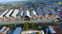 Kementerian PUPR terus mempercepat penyelesaian pembangunan Pasar Induk Kota Batu untuk menunjang kegiatan perekonomian di Kota Batu, Jawa Timur.