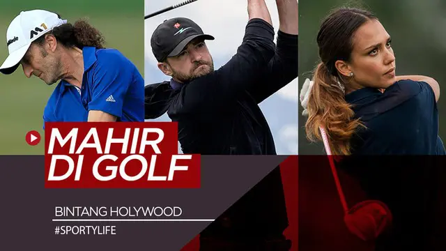 Berita video daftar 7 bintang Hollywood terbaik yang mahir bermain golf.