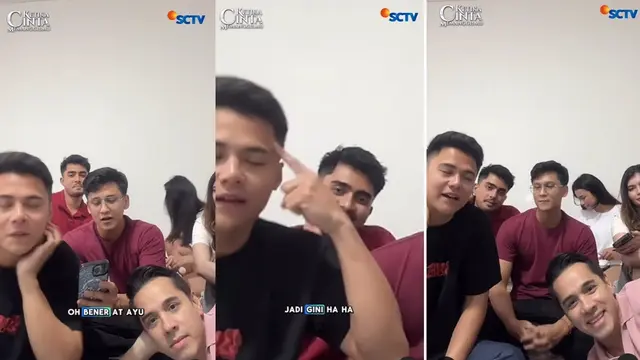 Sesi Live para pemain sinetron Ketika Cinta Memanggilmu. (Instagram/ sinetron.sctv)