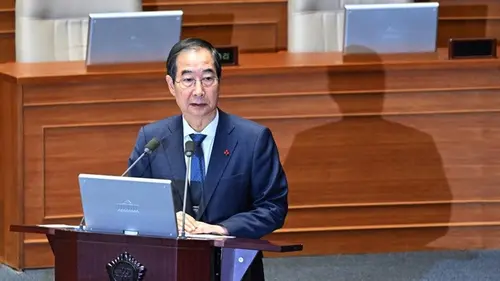 Perdana Menteri Korea Selatan Han Duck-soo.