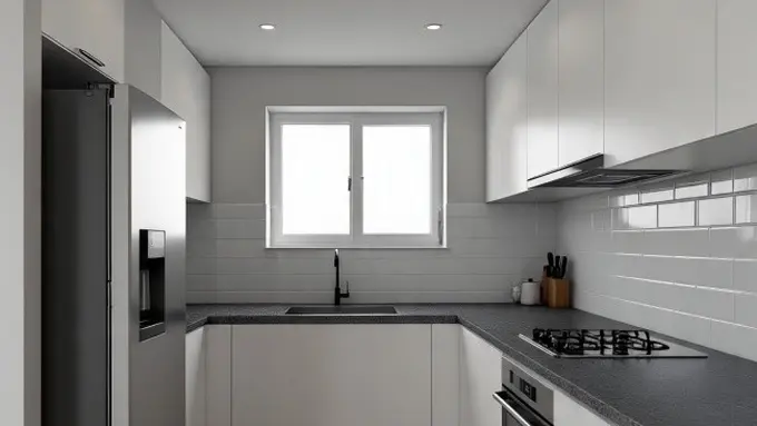 Ilustrasi Dapur Minimalis (Sumber Gambar: Meta AI)